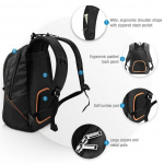 everki Glide (EKP129) Laptop Backpack‏, fits up to 17.3-inch