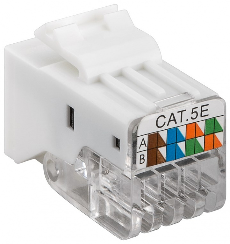 Goobay Keystone Module RJ45 CAT 5e, UTP, 100 MHz 18.11 mm wide, for IDC connection (toolless), Snap-In system Goobay Keystone Module RJ45 CAT 5e, UTP, 100 MHz 18.11 mm wide, for IDC connection (toolless), Snap-In system