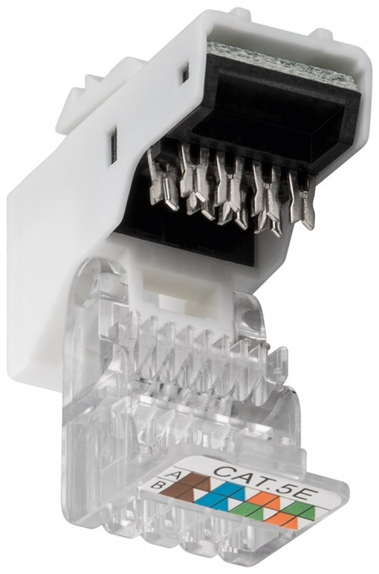 Goobay Keystone Module RJ45 CAT 5e, UTP, 100 MHz 18.11 mm wide, for IDC connection (toolless), Snap-In system Goobay Keystone Module RJ45 CAT 5e, UTP, 100 MHz 18.11 mm wide, for IDC connection (toolless), Snap-In system
