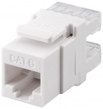 Goobay Keystone Module RJ45 CAT 6, UTP, 250 MHz 16.7 mm wide, for IDC connection (toolless)