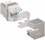 Goobay Keystone Module RJ45 CAT 6, STP, 250 MHz 17.4 mm wide, for IDC connection (toolless), 90° angled output