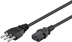 Goobay IEC Cord Italy, 1.8 m, Black Italy plug (type L, CEI 23-16-VII) > C13 appliance socket (IEC connector)