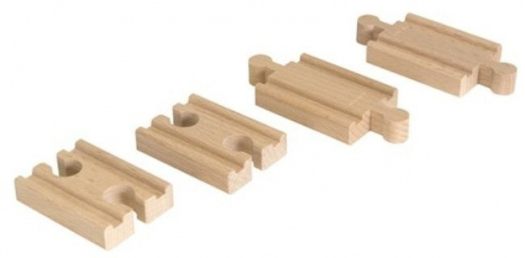 BRIO 33393 - Raka skenor, extra korta, 4st