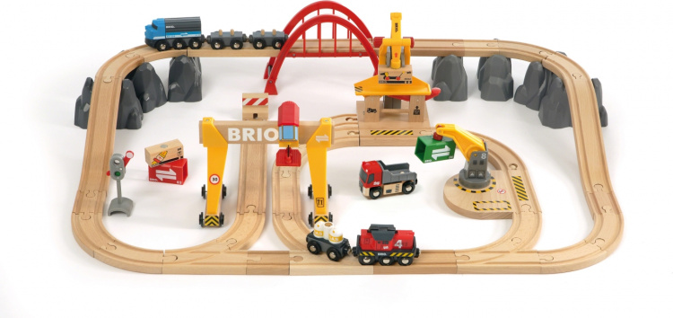 BRIO World 33097 - Frakt- och järnvägsset Deluxe