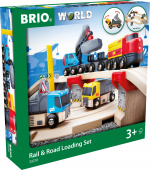 BRIO World 33210 - Rail & Road Järnväg- och väglastset