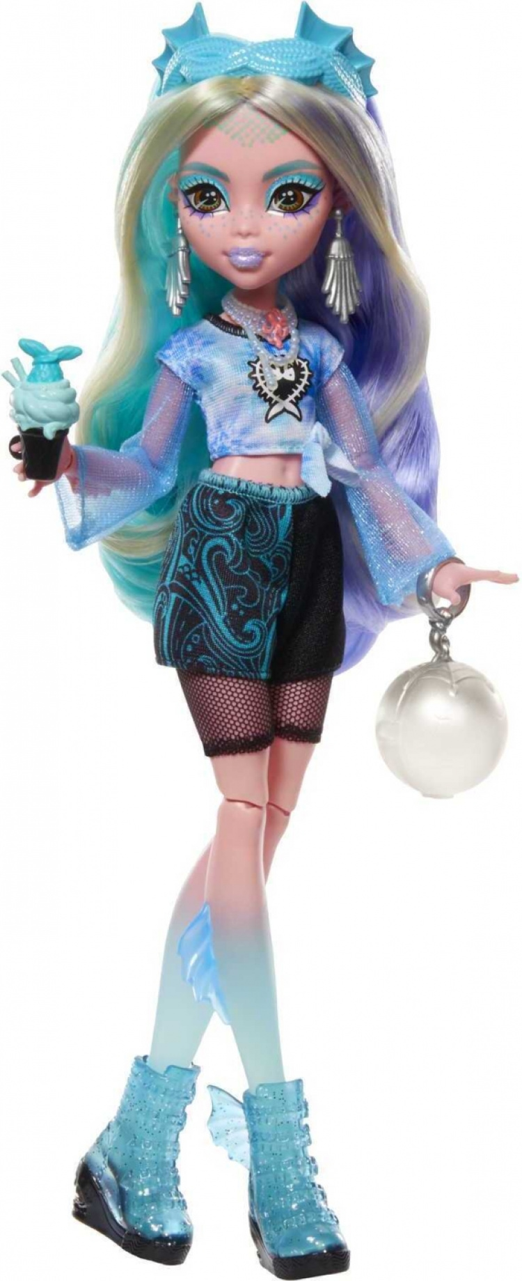 Monster High - Skulltimate Secrets: Fearidescent edition Lagoona Blue - muotinukke ja vaatekaappi