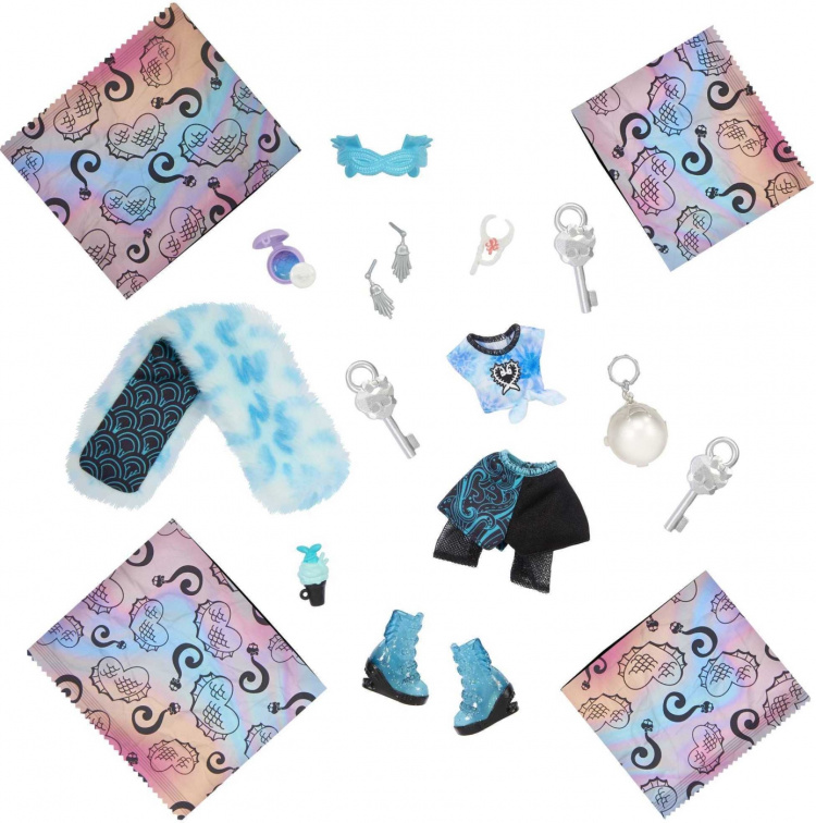 Monster High - Skulltimate Secrets: Fearidescent edition Lagoona Blue - muotinukke ja vaatekaappi