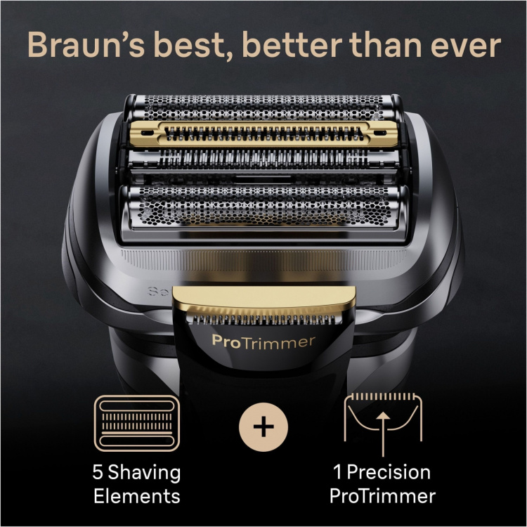 Braun Series 9 PRO+ 9565cc -parranajokone puhdistusasemalla