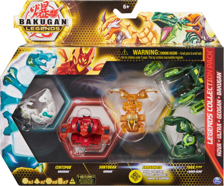 Bakugan Legends Collection Drago Gold Nova -figuurisetti