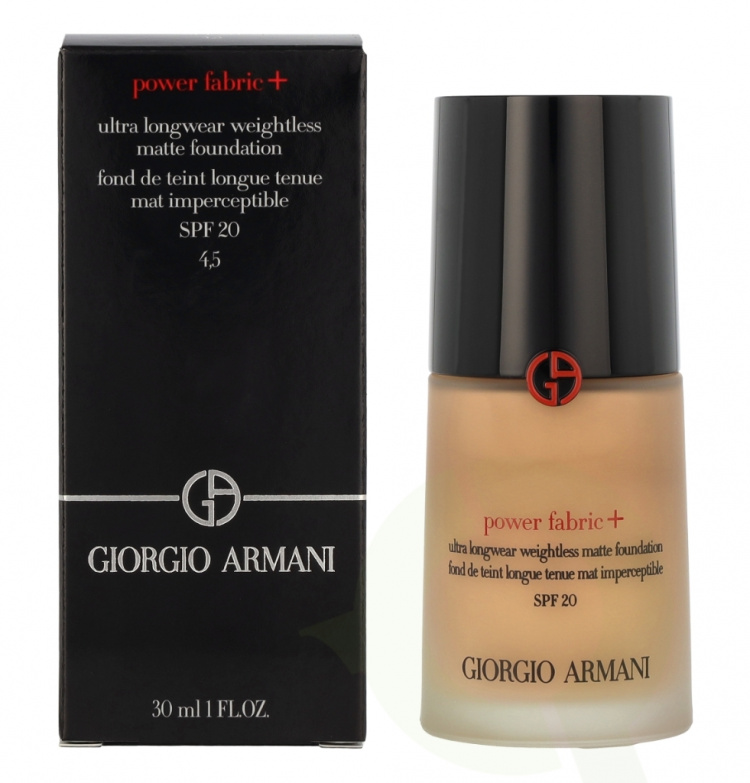 Armani Power Fabric+ Ultra Longwear Matte Foundation SPF20 30 ml #4,5