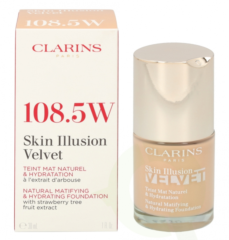 Clarins Skin Illusion Velvet Foundation 30 ml 108.5W
