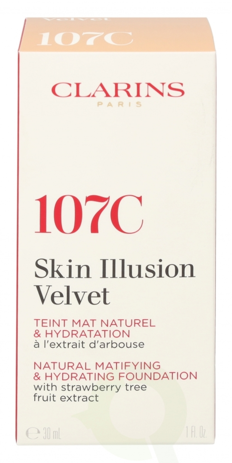 Clarins Skin Illusion Velvet Foundation 30 ml #107C