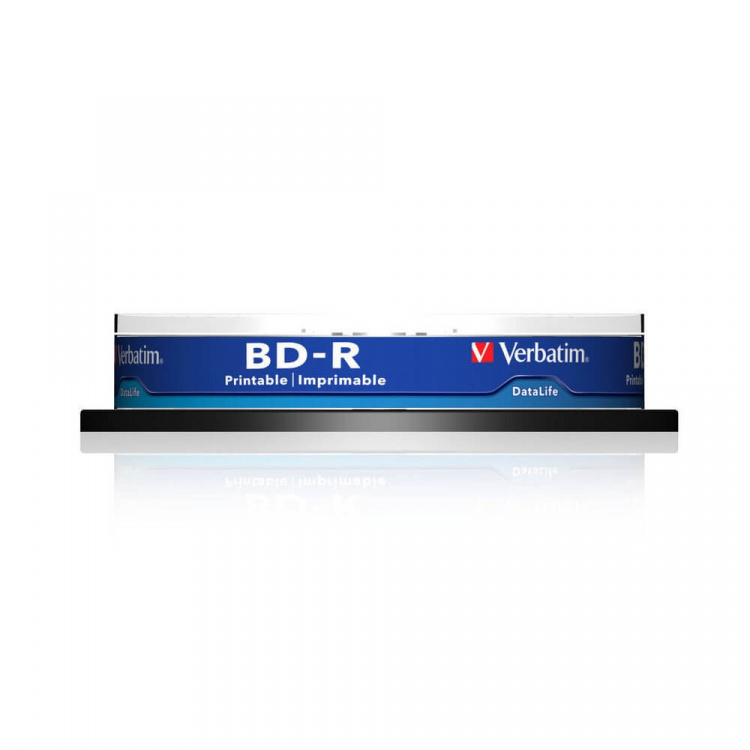 VERBATIM BD-R 25GB 6x 10-pack Spindel Printbar