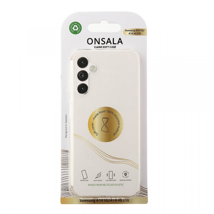 Onsala Phone Case Recycled TPU Transparent - Samsung Galaxy A14 5G/A14 4G