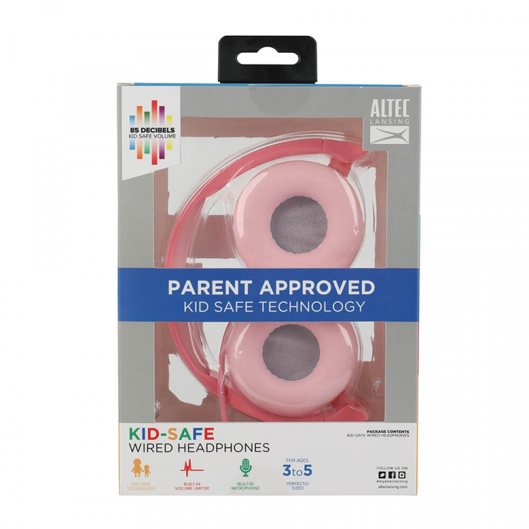 Altec Lansing Kids Headphone Wired On-Ear Pink