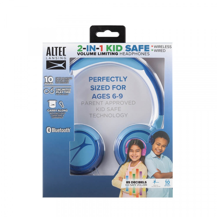Altec Lansing Kids Headphone Wireless 2in1 On-Ear Blue Altec Lansing Kids Headphone Wireless 2in1 On-Ear Blue