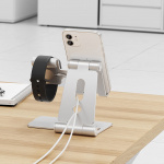 Desire2 Restore Pro Charging Stand For Apple Watch Silver