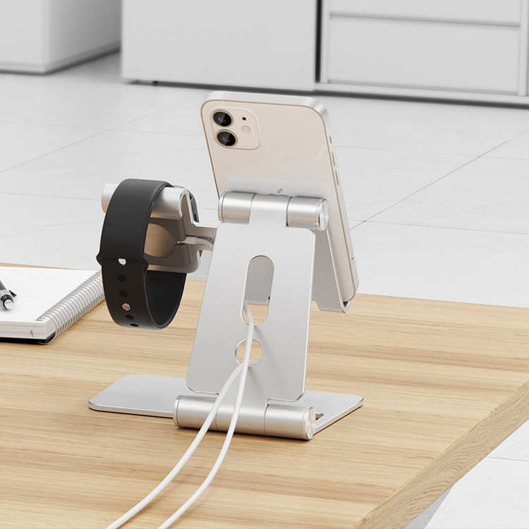 Desire2 Restore Pro Charging Stand For Apple Watch Silver