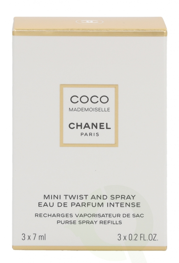 Chanel Coco Mademoiselle Intense Giftset 21 ml, 3x Edp Spray Refill 7ml - Twist and Spray