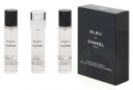 Chanel Bleu De Chanel Pour Homme Giftset 60 ml, 3x Edp Spray 20ml Refill - Travel Sprays