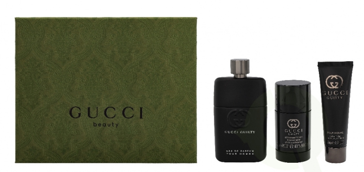Gucci Guilty Pour Homme Giftset 215 ml, Edp Spray 90ml/Deodorant Stick 75ml/Shower Gel 50ml