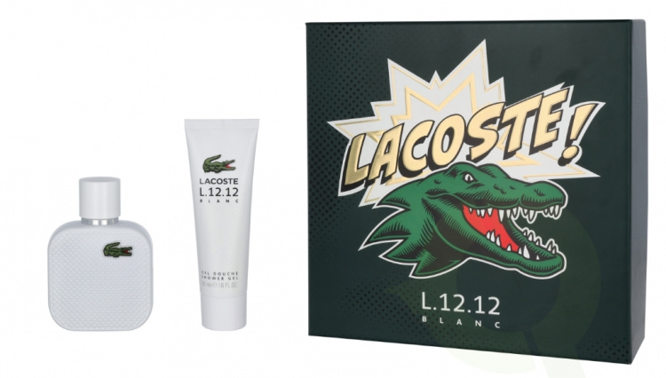 Lacoste Eau De Lacoste L.12.12 Blanc Giftset 100 ml Edt Spray 50ml/Shower Gel 50ml
