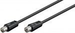 Goobay Antenna Cable ( coaxial plug > coaxial socket, 0.5 m
