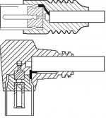 Goobay Angled Antenna Cable ( coaxial plug > coaxial socket 90°, 1.5 m Goobay Angled Antenna Cable ( coaxial plug > coaxial socket 90°, 1.5 m