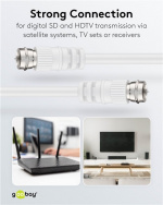 Goobay SAT Antenna Cable ( F plug > F plug, 5 m