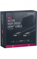 ClickTronic Aktiv Höghastighets HDMI™-kabel med Ethernet Premiumkabel | 1x HDMI™-kontakt >> 1x HDMI™-kontakt | 20,0 m | UHD 4K @ 60 Hz