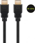 Goobay Ultra High Speed HDMI™ Cable with Ethernet HDMI™ connector male (type A) > HDMI™ connector male (type A), 1 m