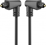 Goobay TOSLINK Cable Compartment 2-angled and Rotatable 90° TOSLINK plug > 90° TOSLINK plug, 1 m