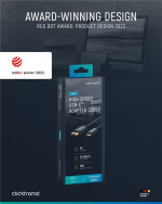 ClickTronic Adapterkabel från USB-C™ till DisplayPort™ Premiumkabel | USB-C™-kontakt DisplayPort™-kontakt | 1,0 m | 4K @ 60 Hz