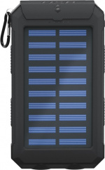 Goobay Outdoor Power Bank 8.0 (8,000 mAh) for outdoor adventures thanks to its robust design, solar panel and torch function