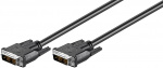 Goobay DVI-D Full HD Cable Single Link, nickel-plated DVI-D male Single-Link (18+1 pin) > DVI-D male Single-Link (18+1 pin), 2 m
