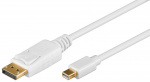 Goobay Mini DisplayPort™ Adapter Cable 1.2, gold-plated Mini DisplayPort male > DisplayPort™ male, 1 m