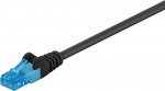 Goobay CAT 6A Patch Cable, U/UTP, black copper conductor (CU), halogen-free cable sheath (LSZH), 10 m
