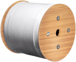 Goobay GHMT-certified CAT 8.1, S/FTP (PiMF), Network Cable yellow copper conductor (CU), AWG 22/1 (solid), halogen-free (LSZH), 100 m