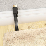 Goobay High Speed HDMI™ Flat Cable with Ethernet HDMI™ connector male (type A) > HDMI™ connector (type A), 1 m