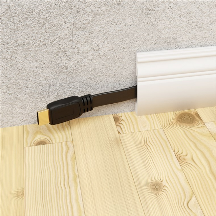 Goobay High Speed HDMI™ Flat Cable with Ethernet HDMI™ connector male (type A) > HDMI™ connector (type A), 5 m