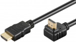 Goobay High Speed HDMI™ Cable 90° with Ethernet HDMI™ connector male (type A) > HDMI™ connector (type A), 3 m