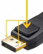 Goobay DisplayPort™ Connector Cable 1.4 DisplayPort™ male > DisplayPort™ male, 8K @ 60Hz, 5 m Goobay DisplayPort™ Connector Cable 1.4 DisplayPort™ male > DisplayPort™ male, 8K @ 60Hz, 5 m