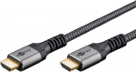 Goobay Ultra High Speed HDMI™ Cable, 1 m, Sharkskin Grey HDMI™ connector male (type A) > HDMI™ connector male (type A) Goobay Ultra High Speed HDMI™ Cable, 1 m, Sharkskin Grey HDMI™ connector male (type A) > HDMI™ connector male (type A)