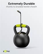 Goobay DisplayPort Cable, DP 1.4, 3 m, Sharkskin Grey DisplayPort™ male > DisplayPort™ male Goobay DisplayPort Cable, DP 1.4, 3 m, Sharkskin Grey DisplayPort™ male > DisplayPort™ male