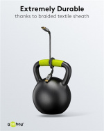 Goobay DisplayPort™ to HDMI™ Cable, 5 m, Sharkskin Grey DisplayPort™ male > HDMI™ connector male (type A)