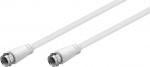 Goobay SAT Antenna Cable (Class A, >85 dB), Double-Shielded F plug > F plug (fully shielded), 5 m