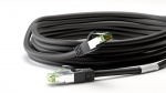 Goobay CAT 8.1 Patch Cord, S/FTP (PiMF), black 99.9 % oxygen-free copper conductor (OFC), AWG 24, halogen-free cable sheath (LSZH), 2 m