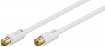 Goobay Antenna Cable (80 dB), Double Shielded gold-plated, coaxial plug > coaxial socket (fully shielded), 1.5 m Goobay Antenna Cable (80 dB), Double Shielded gold-plated, coaxial plug > coaxial socket (fully shielded), 1.5 m