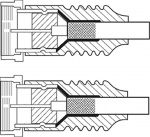 Goobay Flat SAT Antenna Cable (80 dB), Double Shielded, Weather Protected gold-plated, F-plug > F-plug (fully shielded), 2.5 m