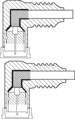 Goobay Angled SAT Antenna Cable (80 dB), Double Shielded F plug (quick) 90° > F plug (quick) 90° (fully shielded), 3.5 m